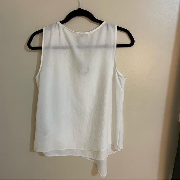 Apricot Asymmetric V-Neck Tank Top, Size S - Picture 3 of 8